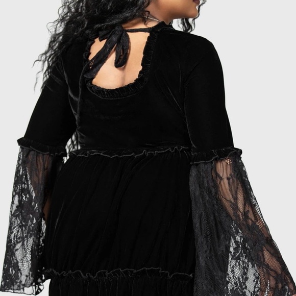 Killstar Black Long Sleeve Dress